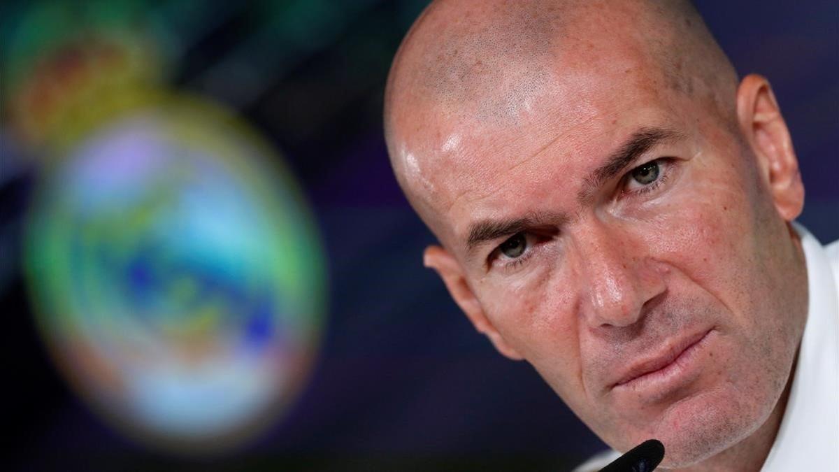 Zidane, durante la rueda de prensa previa al duelo contra el Athletic.