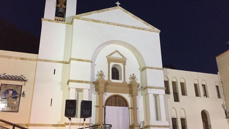 Imagen de la fachada restaurada del templo.