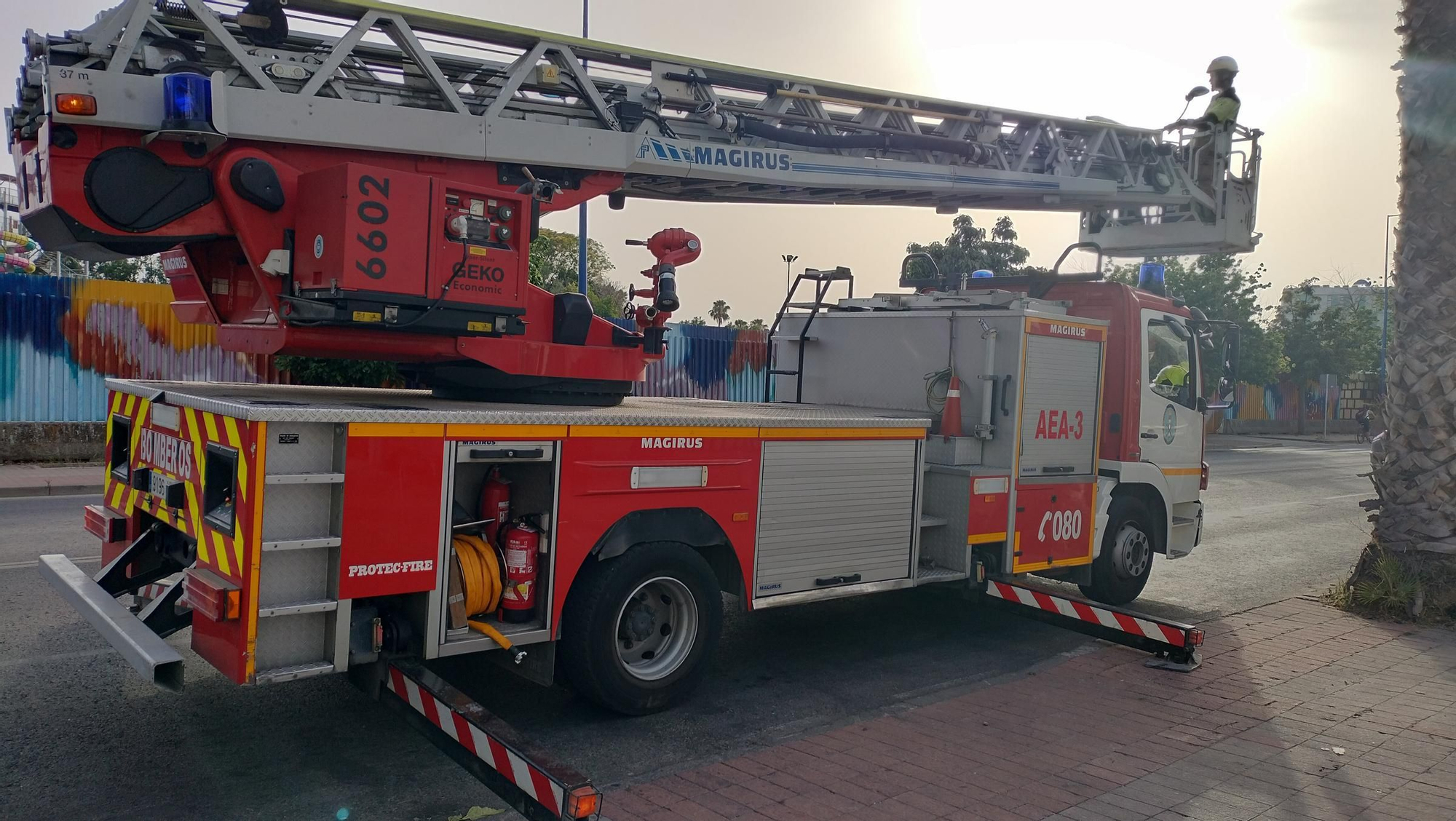 Simulacro de incendio en el Barceló Sevilla Convention Center