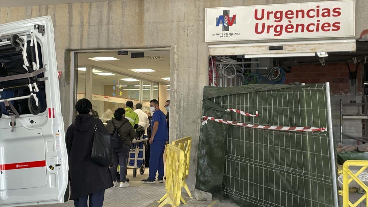 Entrada de Urgencias del Hospital de Sant Joan, esta semana