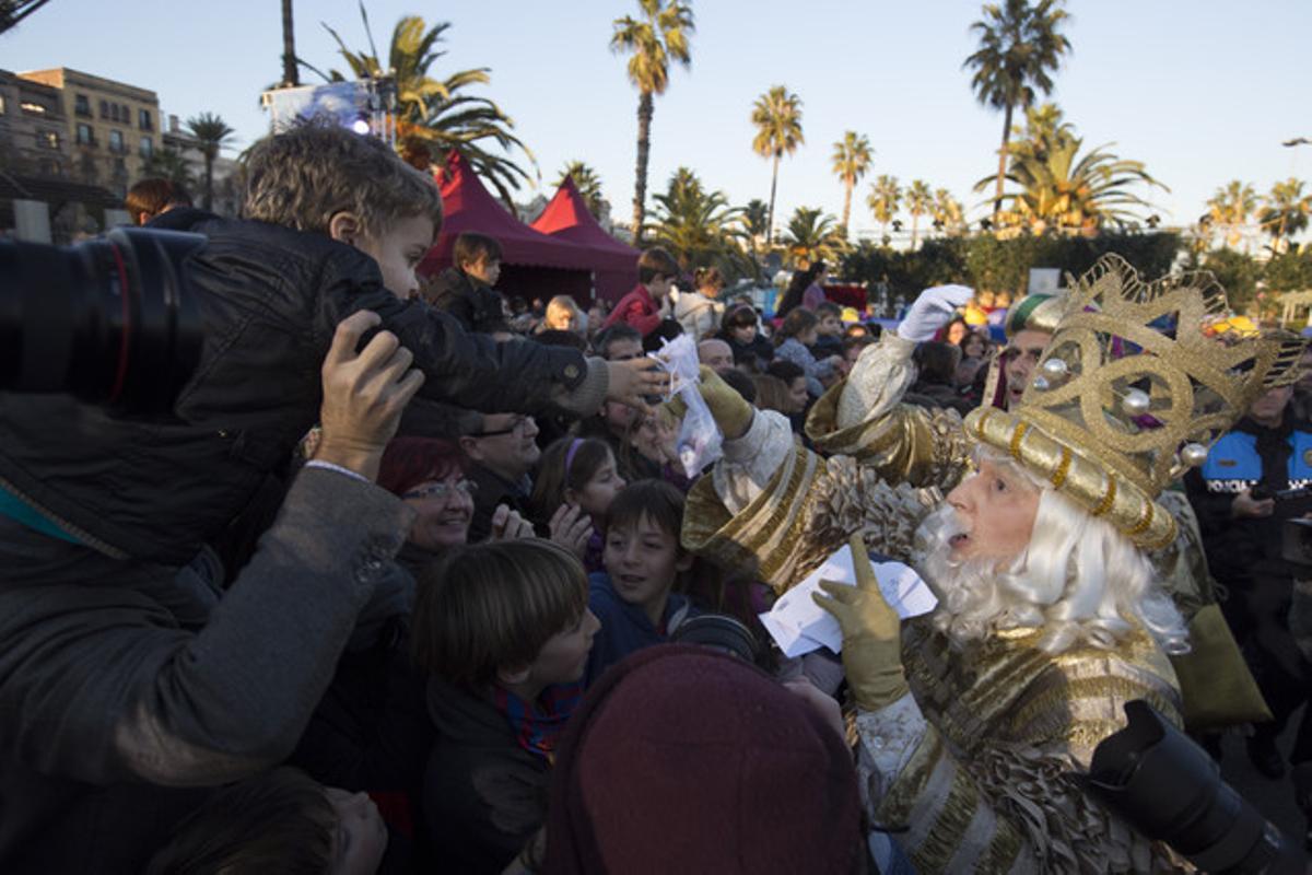 Els Reis Mags arriben a Barcelona.