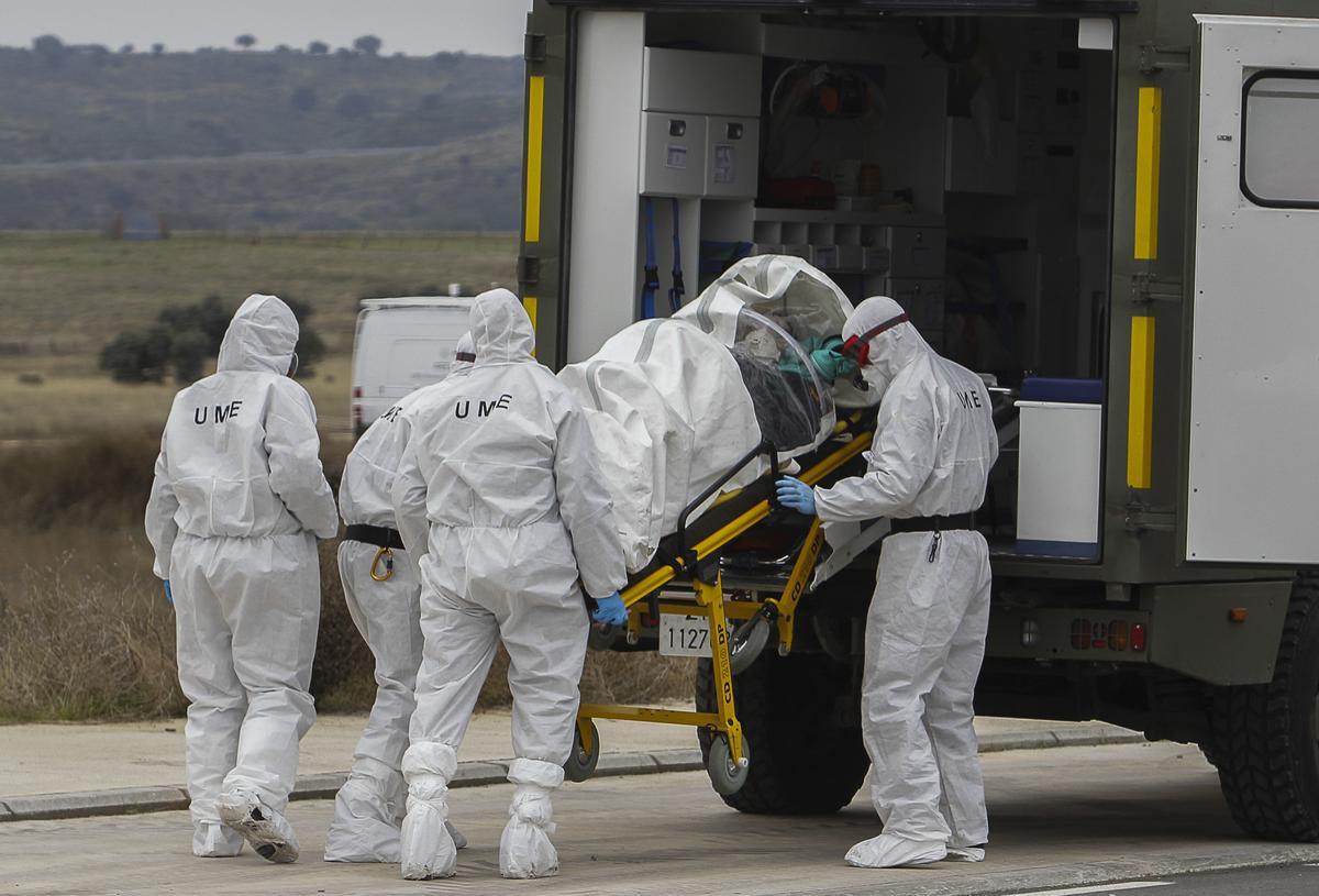Participantes en un simulacro de accidente nuclear.