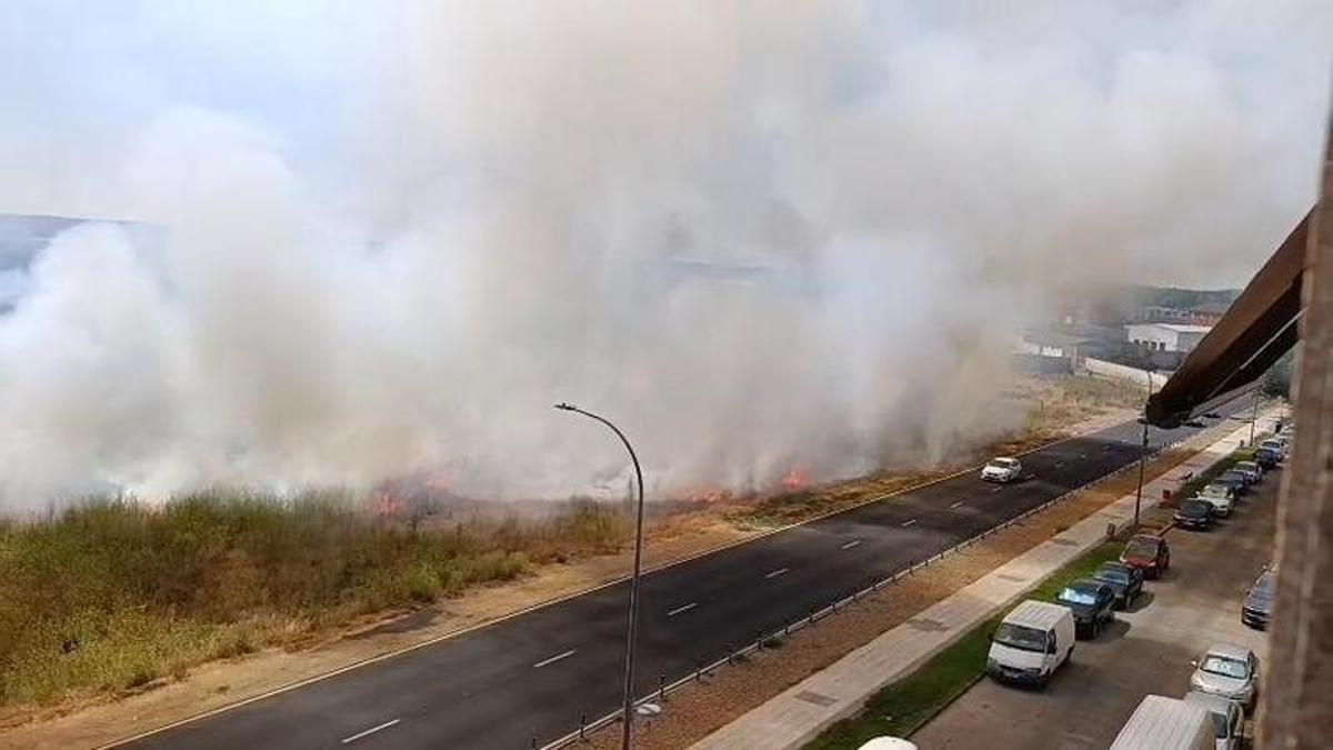 VÍDEO. Un fuego en Benavente deja esta gran columna de humo