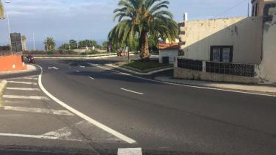 The Cabildo paves the main access to the town of La Orotava