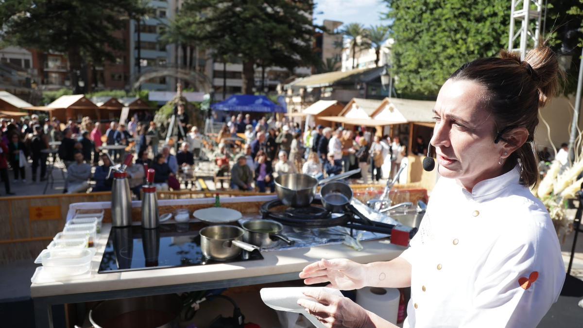 La chef Begoña Rodrigo, en Cullera.