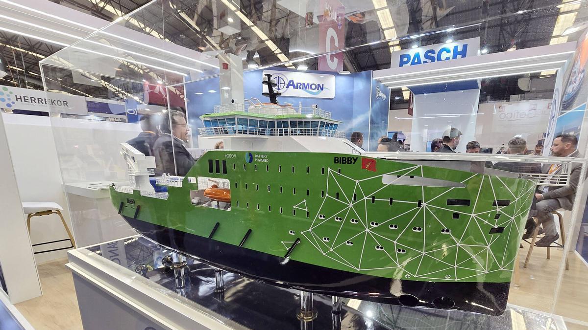 Stand de Armón en la pasada Feria Internacional de la Industria Naval, Navalia.