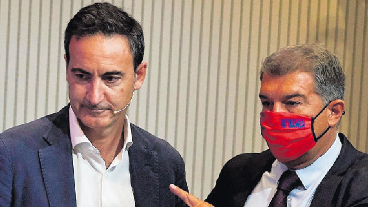 Ferran Reverter y Joan Laporta