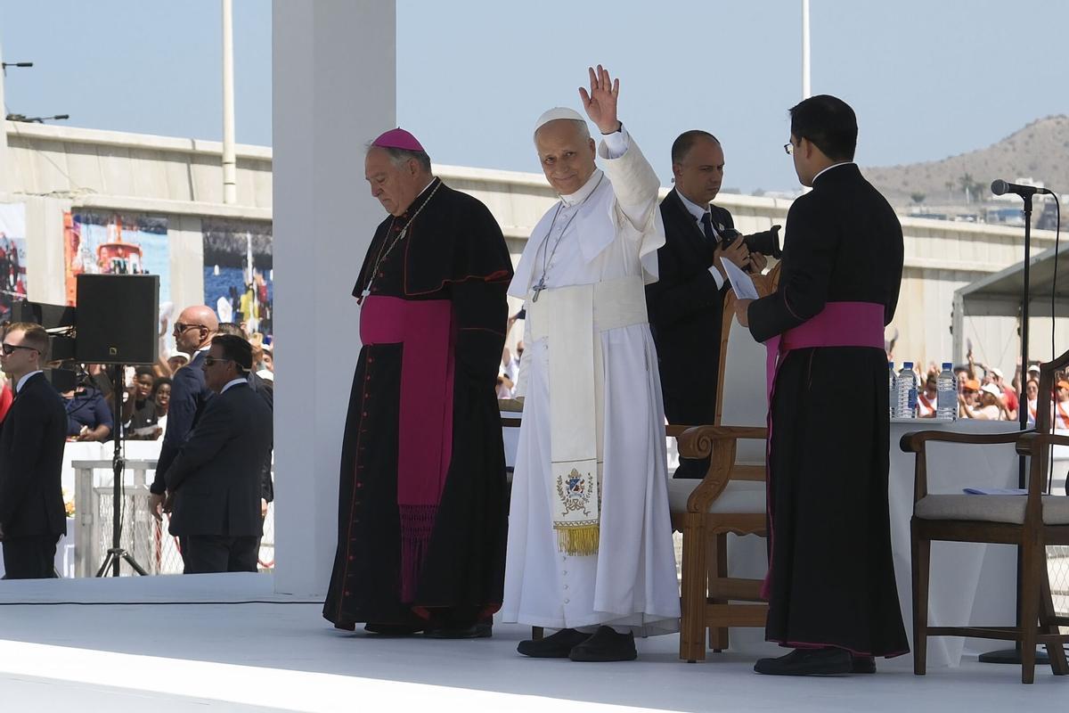 Acto del papa León XIV en Arguineguín, en Gran Canaria