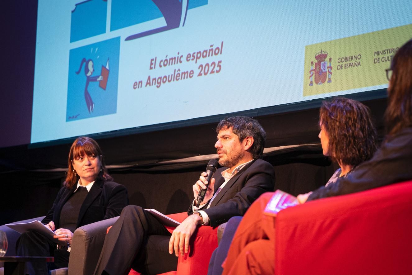 Urtasun interviene en la presentación de la participación de España en el Festival de Angulema.