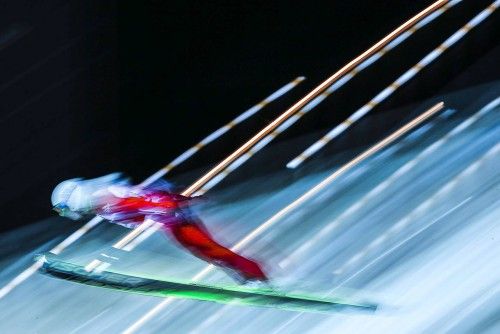Los saltos de esquí, entre os premios World Press Photo