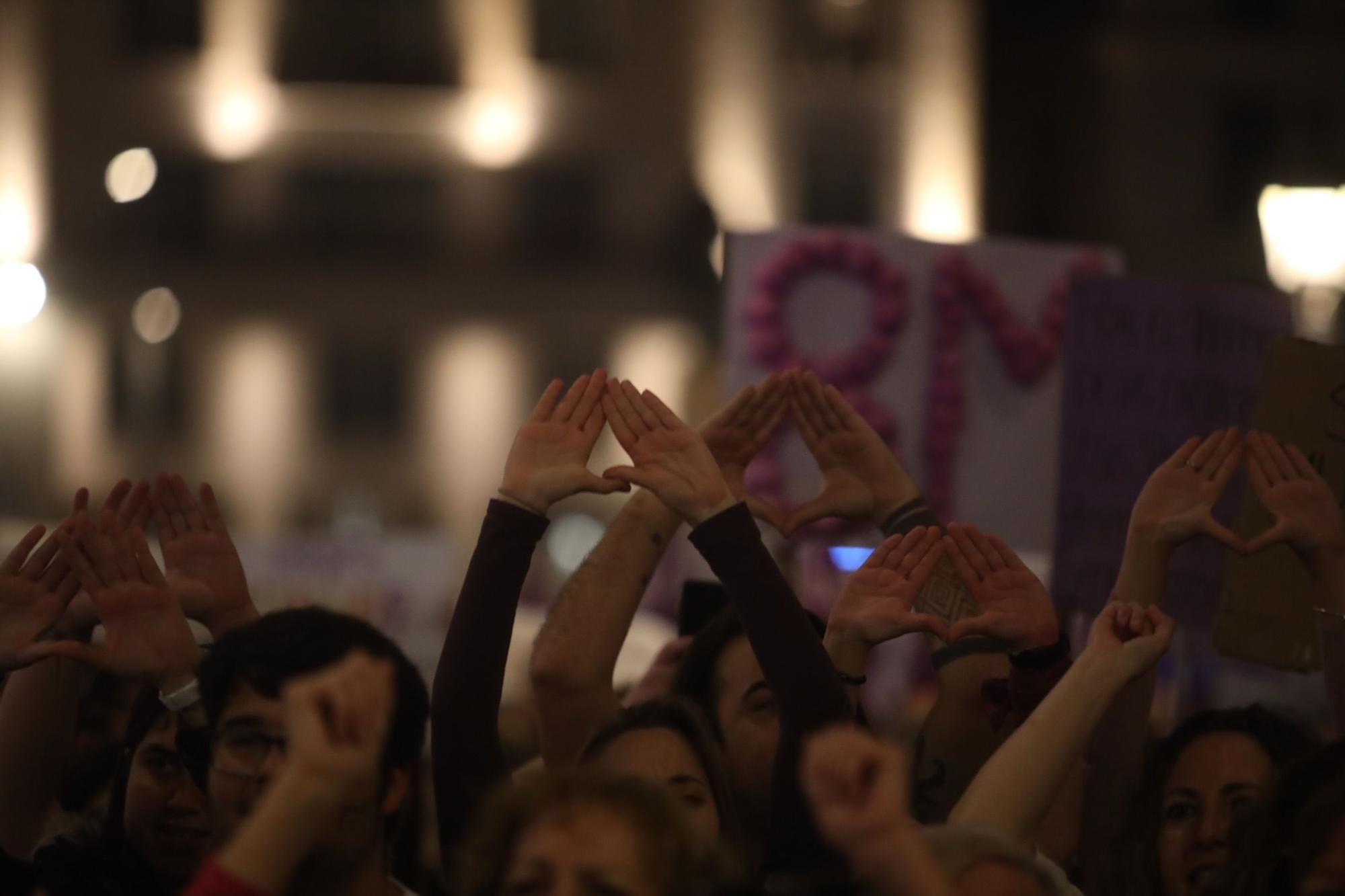 La marcha por el Día Internacional de la Mujer de Málaga, en imágenes