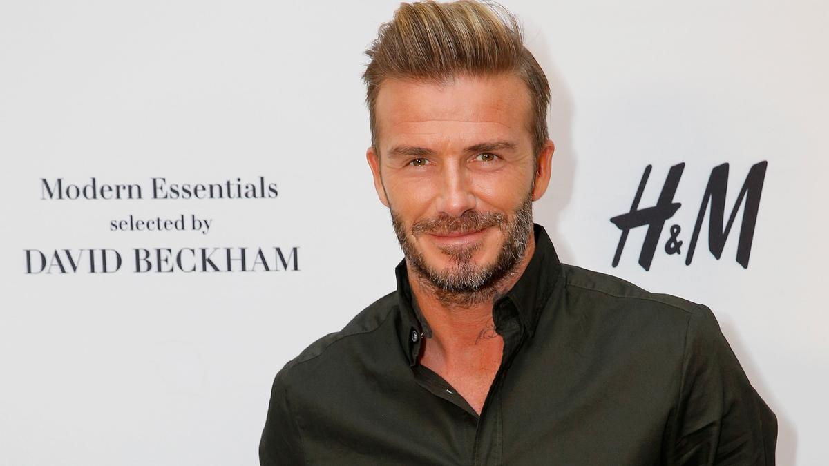 David Beckham en una evento en Los Angeles de la firma H&amp;M