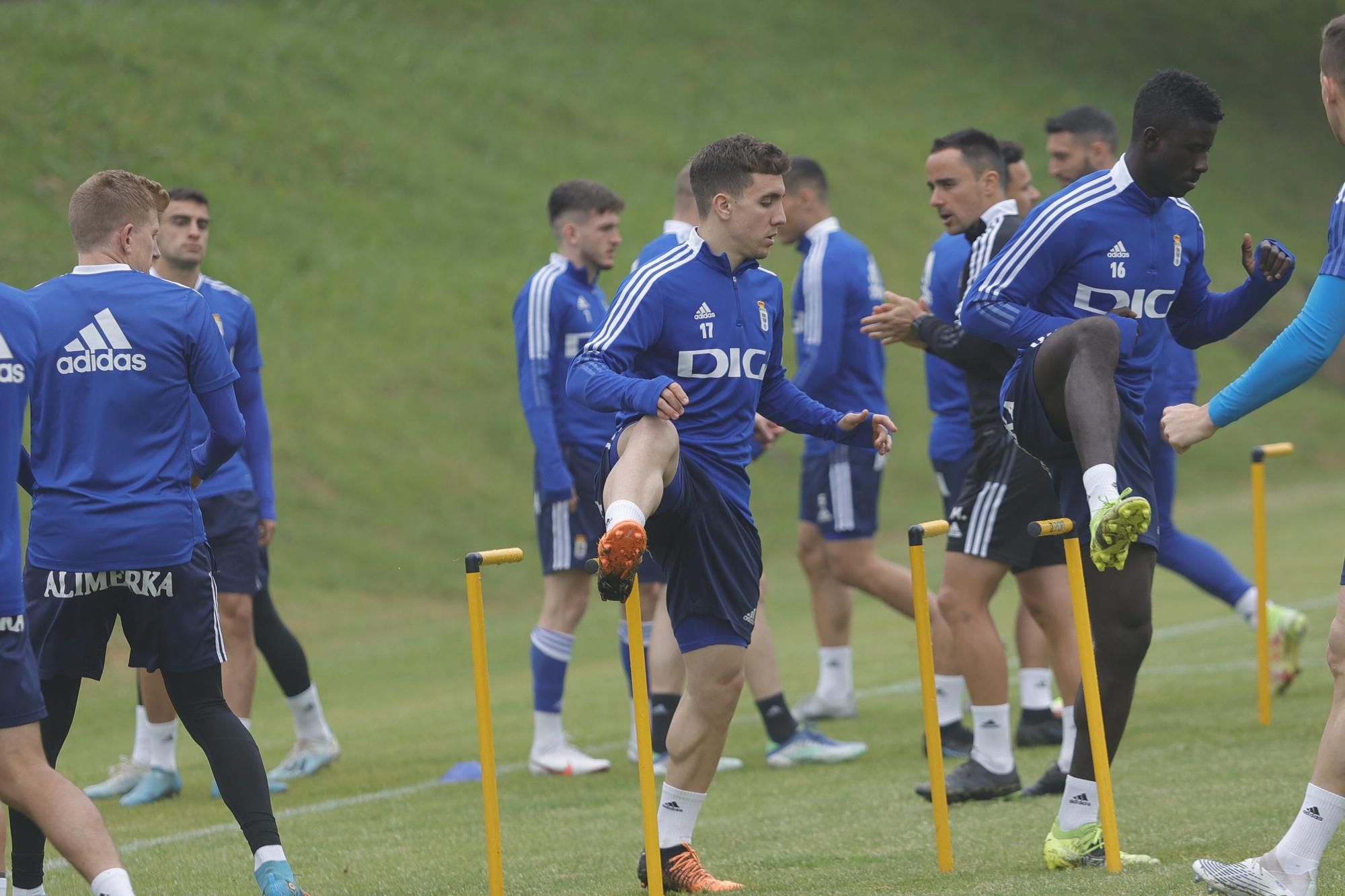 Las imágenes del entrenamiento del Oviedo