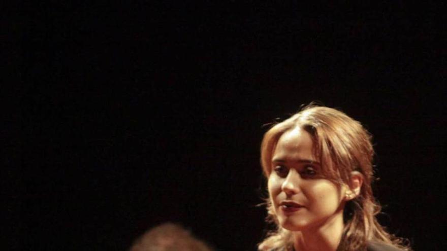 Maria Emilia, durante el concierto que ofreció en Gijón.