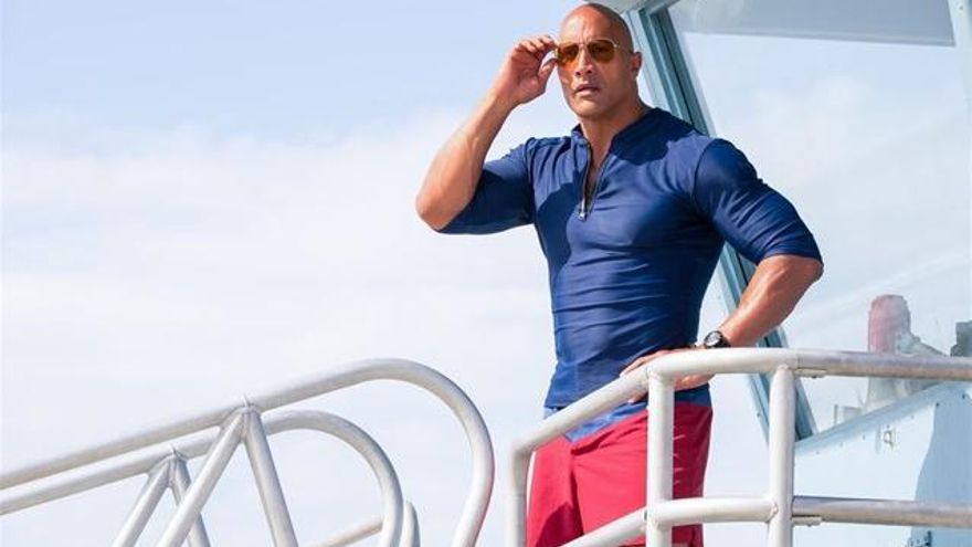 Dwayne Johnson en una de les escenes.