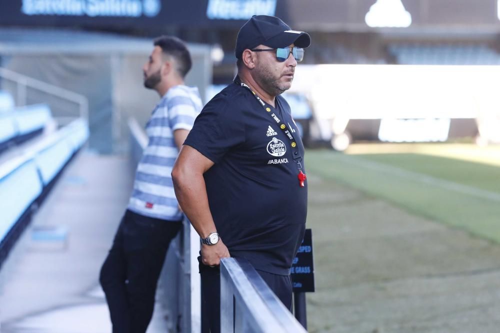 Entrenamiento del Celta a puerta cerrada