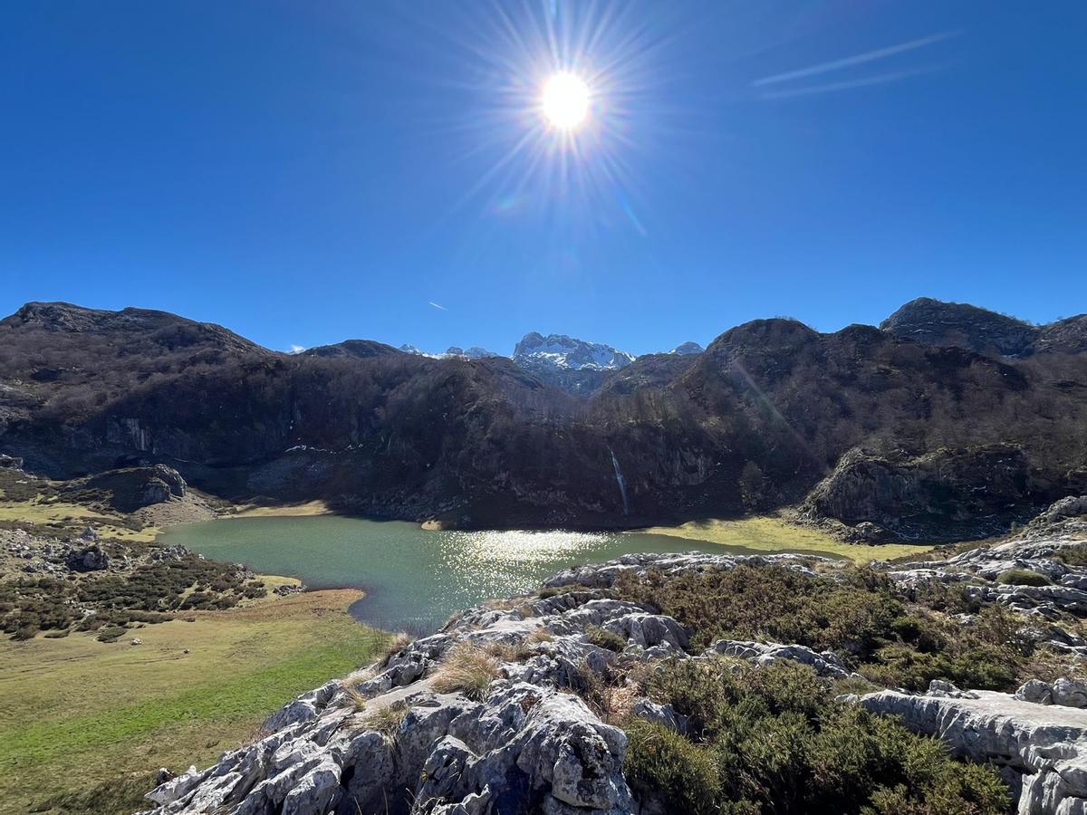 El Lago Bricial, este mes de febrero.