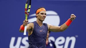 Rafa Nadal celebra su triunfo.