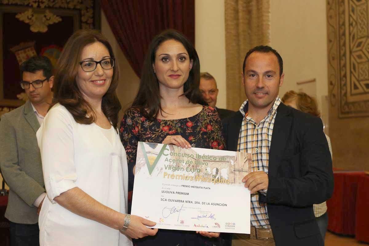 V Concurso ibérico de aceites de oliva virgen extra premios Mezquita 2018