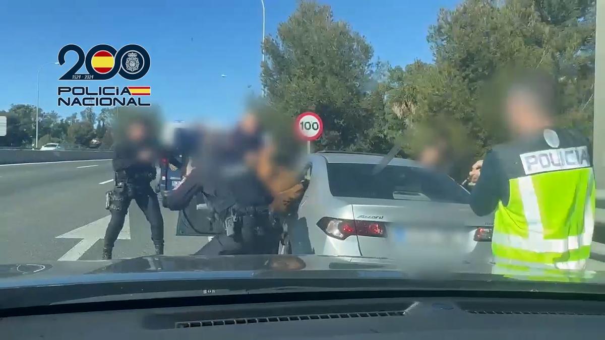 Rescate de película por la Policía Nacional a un hombre que había sido secuestrado en Málaga