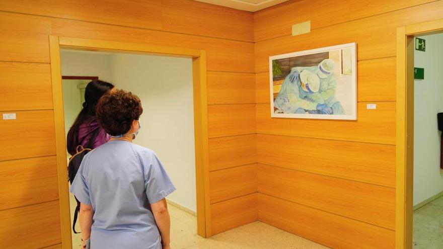 La exposición puede verse en los pasillos del hospital de Pozoblanco.