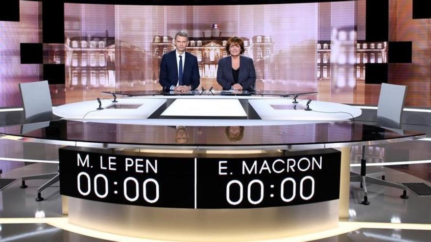 Macron y Le Pen, ante el decisivo debate cara a cara de esta noche