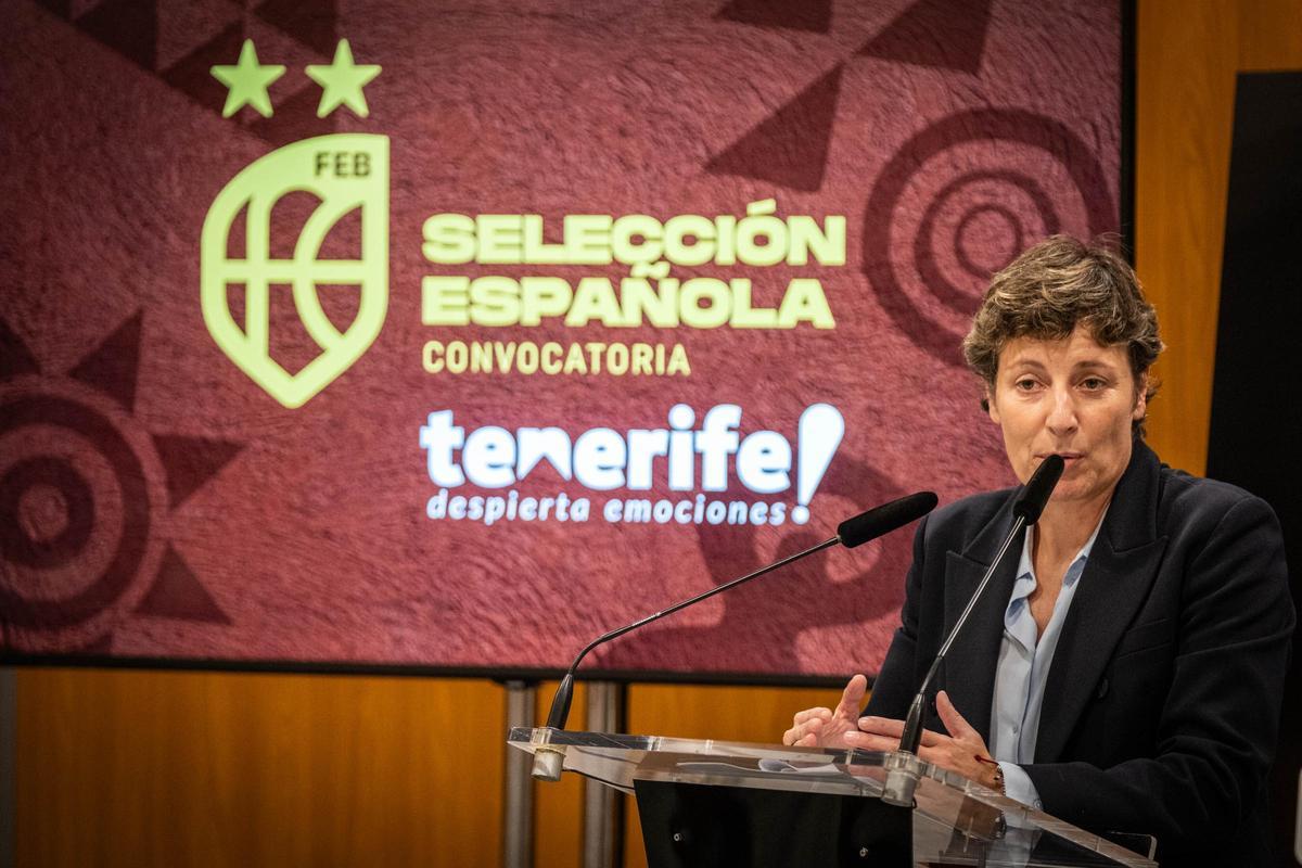 Elisa Aguilar, presidenta de la Federación Española de Baloncesto.