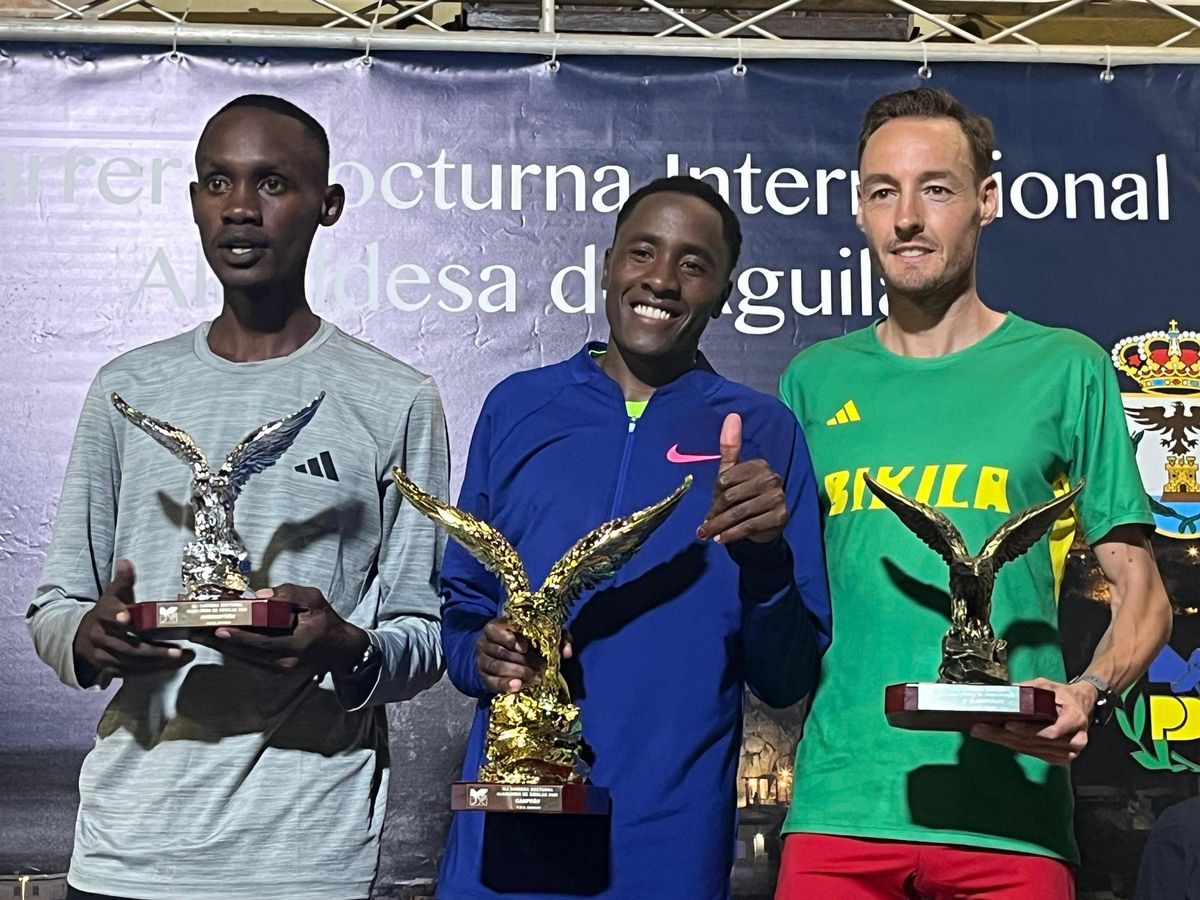 CAMPEONES ELITE HOMBRES CARRERA INTERNACIONAL NOCTURNA ALCALDESA DE ÁGUILAS
