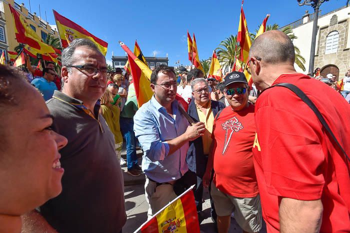 Concentración por la unidad de España, en la ...