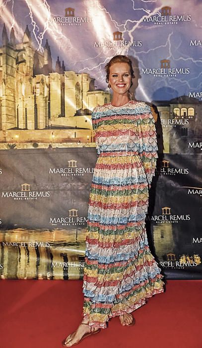 La supermodelo Eva Herzigova visitó Mallorca como invitada en la fiesta organizada por el empresario inmobiliario Marcel Remus.