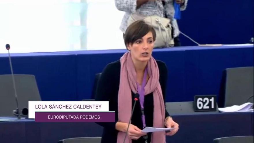 Intervención de Lola Sánchez por el soterramiento del AVE en el Parlamento Europeo