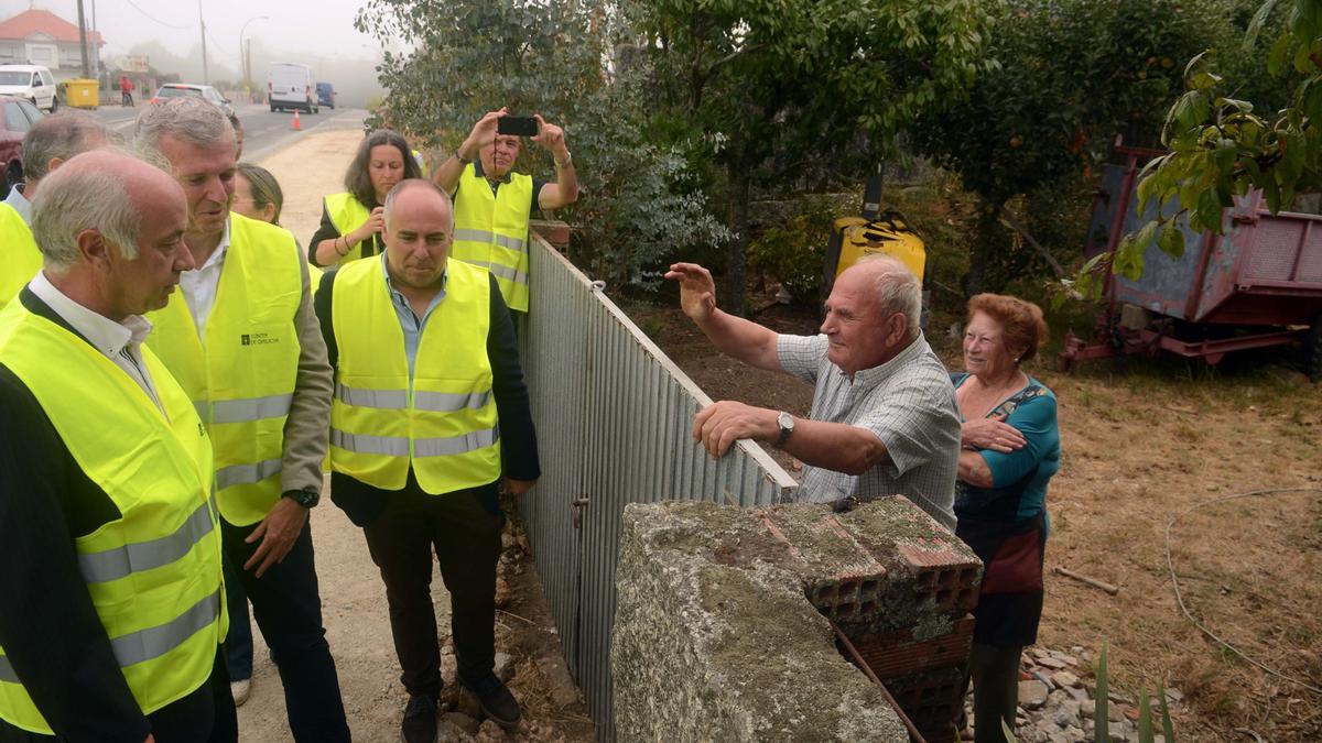 Un momento de la visita de Rueda a Vilanova el pasado miércoles.