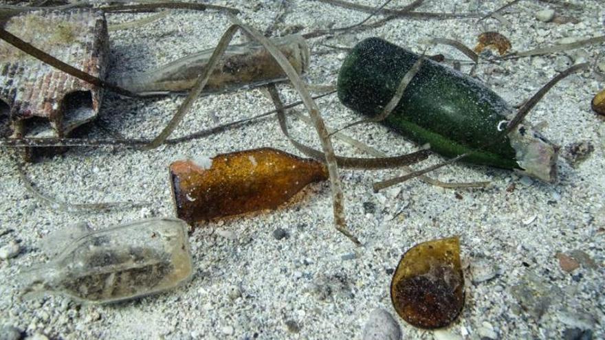 Basura en el mar