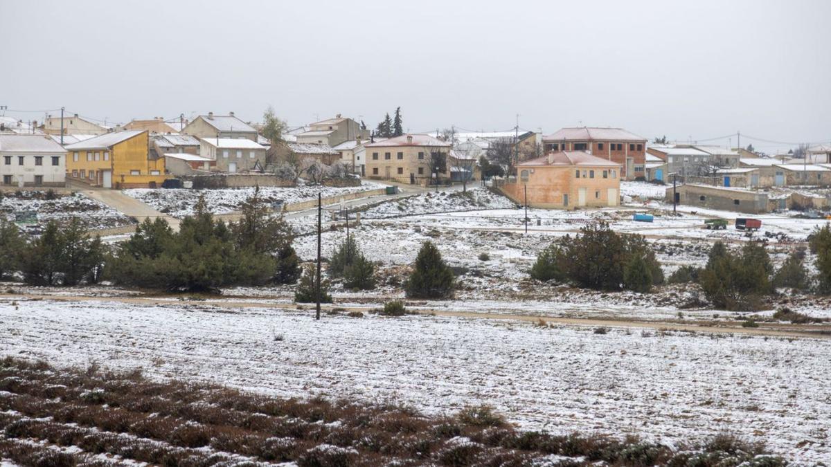 El Calar de la Santa, en Moratalla, cubierta de nieve.