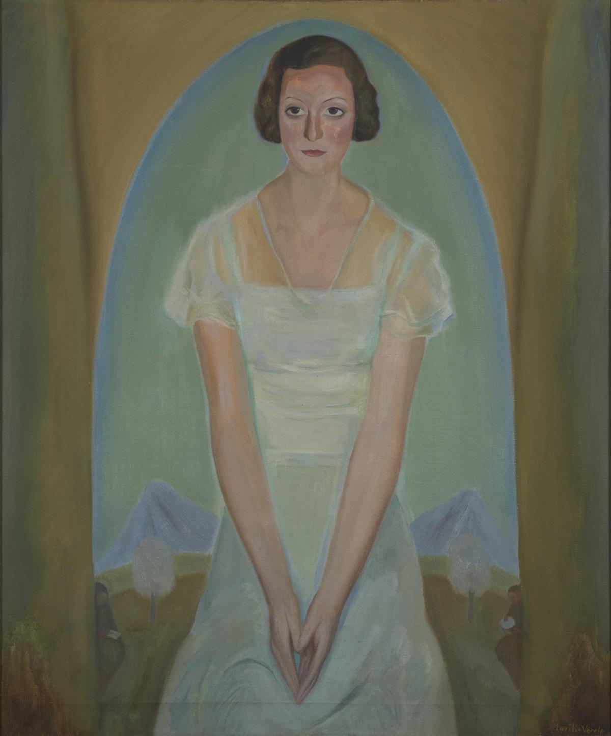 &quot;Retrato de Fina Millet&quot;, de 1935, pintado por Emilio Varela y donado por la familia de la retratada en 2021