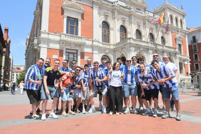 La afición del Deportivo ya se deja notar en Valladolid