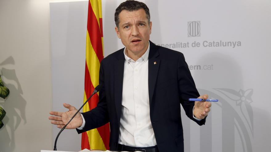 El conseller d'Agricultura, Òscar Ordeig, durant una compareixença a Lleida