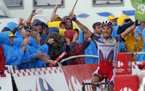 "Purito" Rodríguez conquista la etapa reina del Tour de Francia.