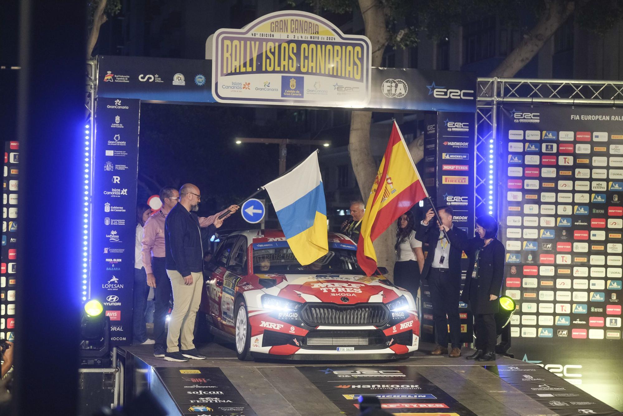 Ceremonia de salida del Rally Islas Canarias