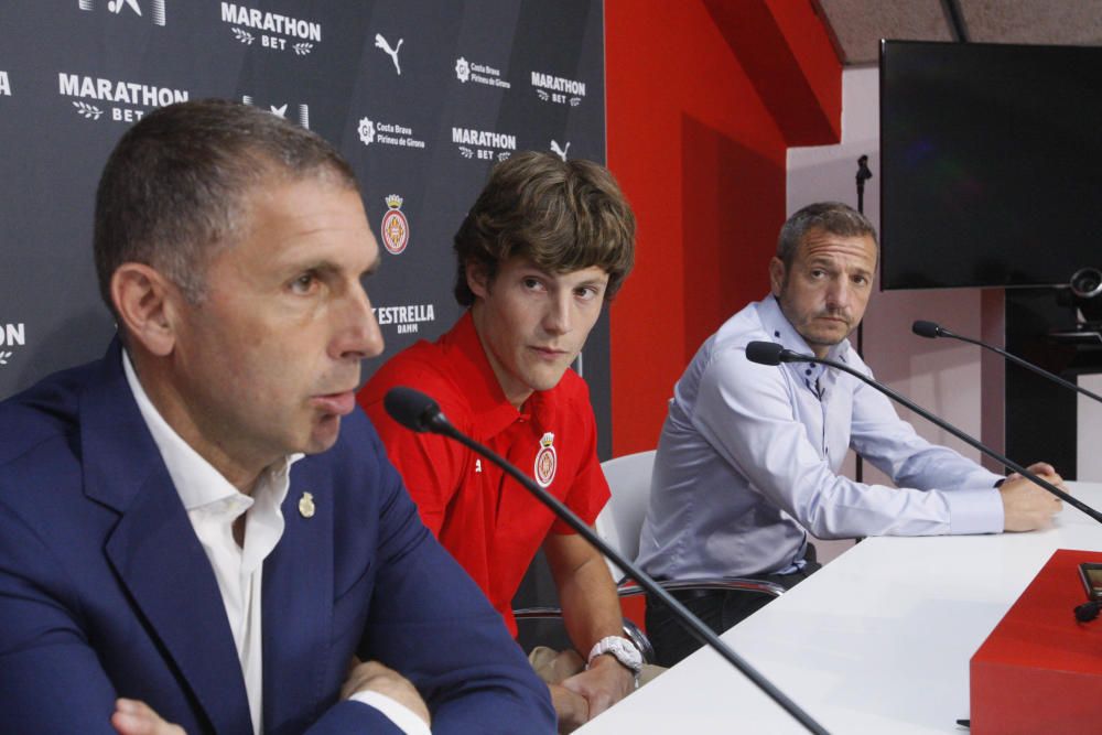 Presentació de Marc Gual com a nou jugador del Girona FC