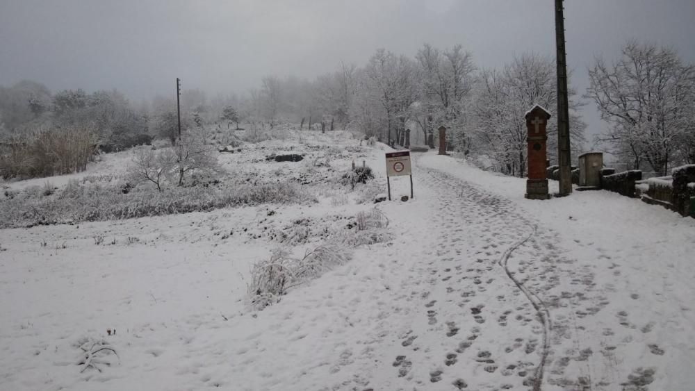 El dia després de la nevada a la Garrotxa, Ripollès i Cerdanya