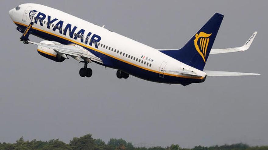 Un avión de Ryanair.