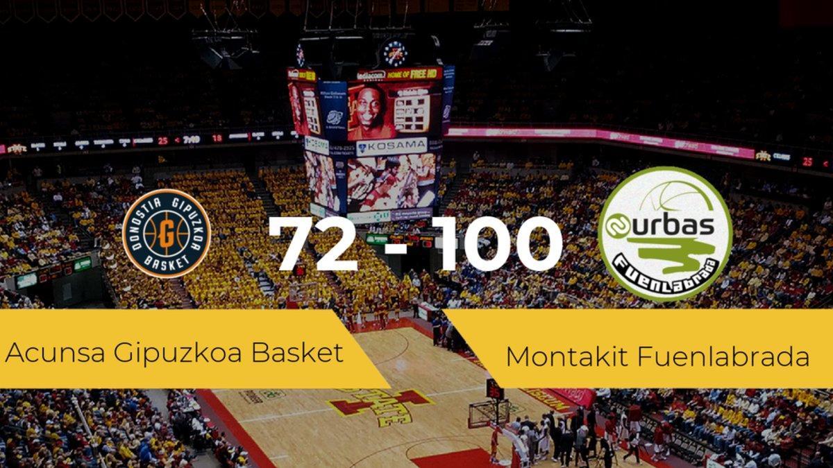 El Montakit Fuenlabrada logra la victoria frente al Acunsa Gipuzkoa Basket por 72-100