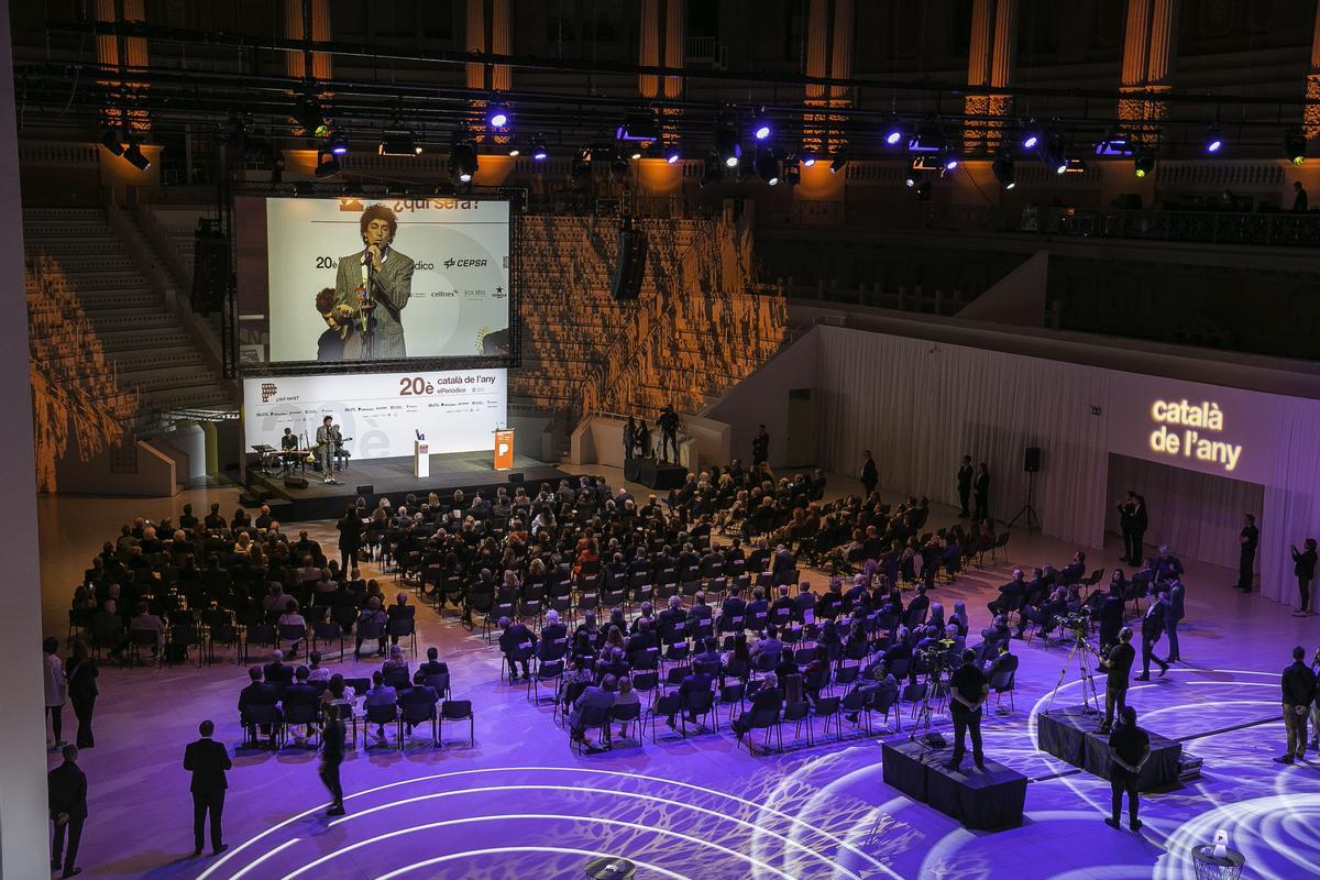 Català de l’Any 2022, en la imagen vista del acto