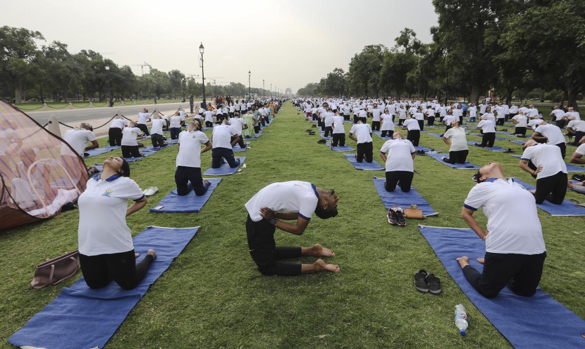 Día Internacional del Yoga en la India