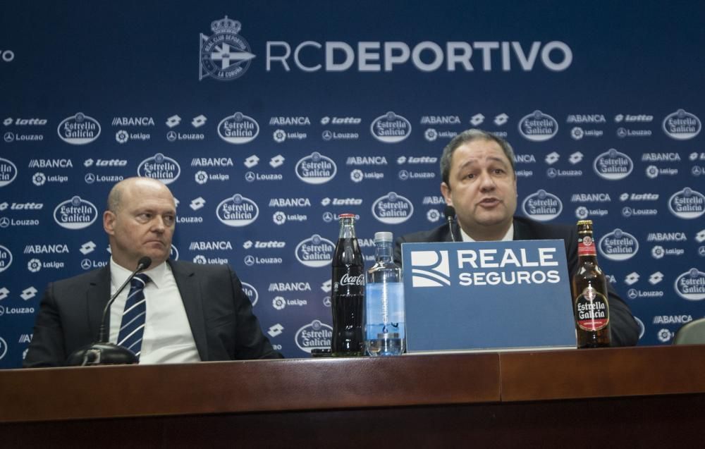 Presentación del nuevo entrenador del Deportivo, Pepe Mel