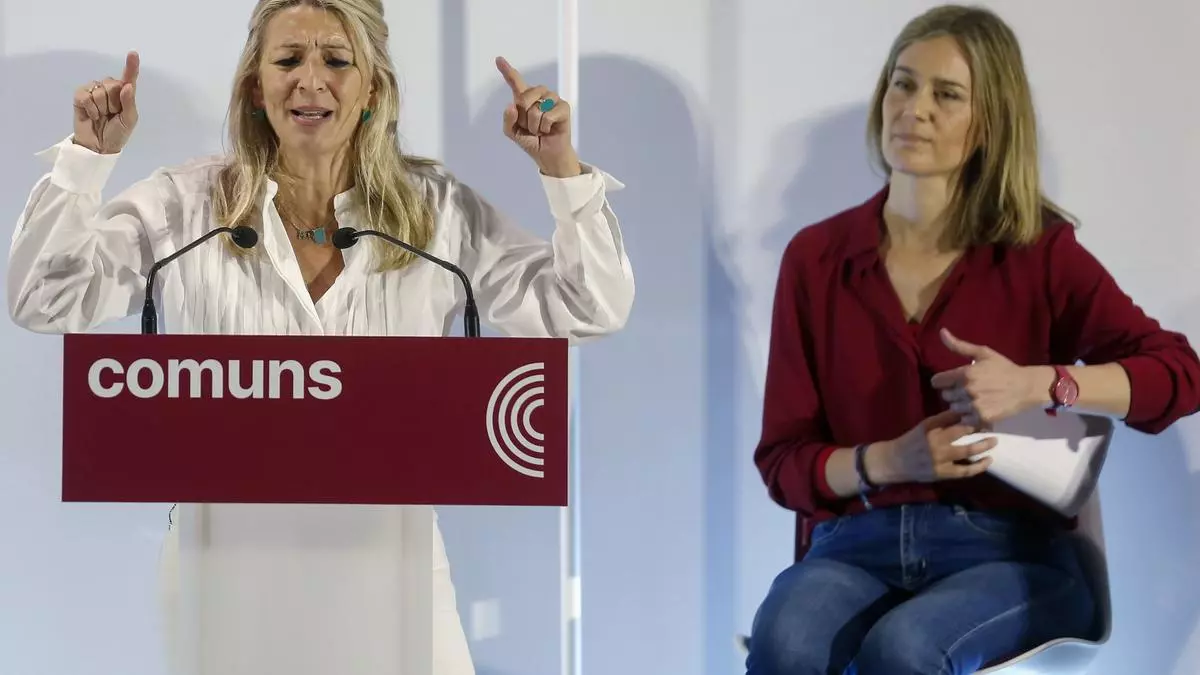 Yolanda Díaz reclama un "tsunami democrático de votos" para los Comuns con los que apuntalar el Gobierno de coalición