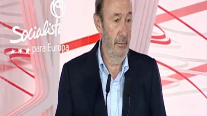 Rubalcaba suspende el acto de campaña del PSOE