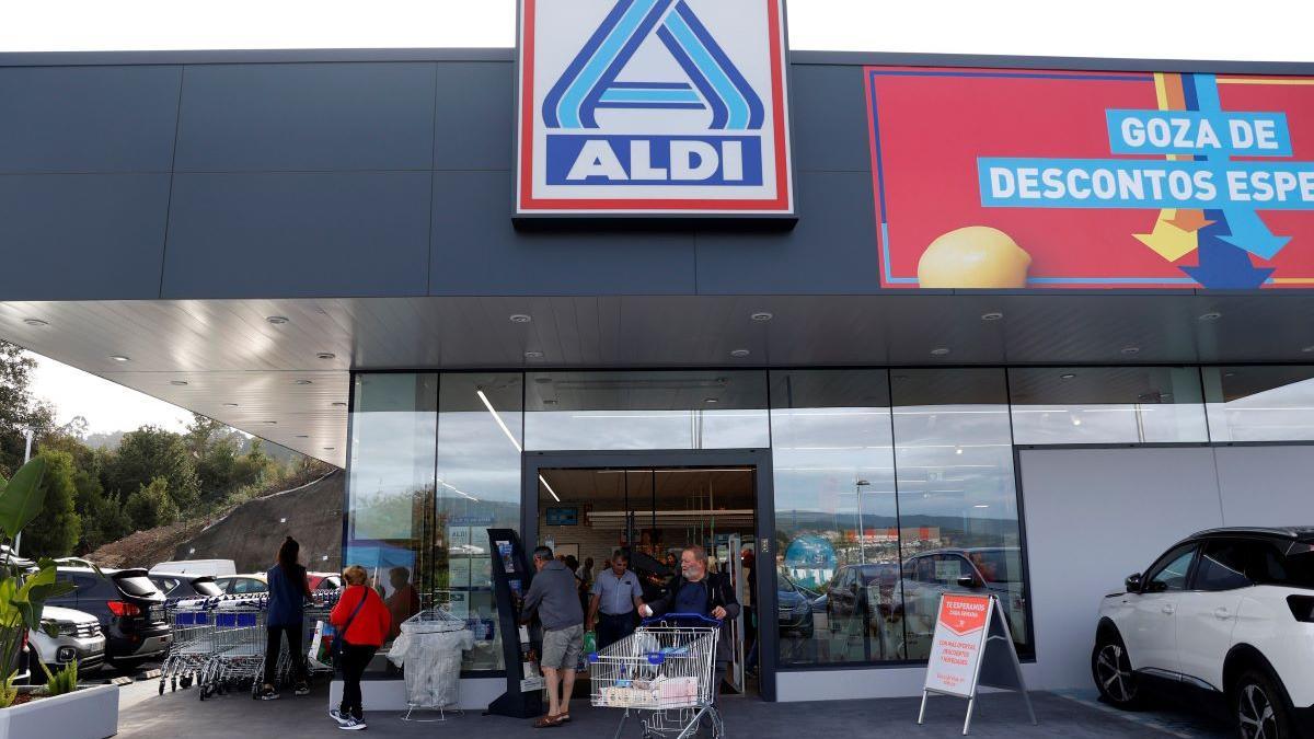 Aldi de la Avenida de Lugo, en Pontevedra.