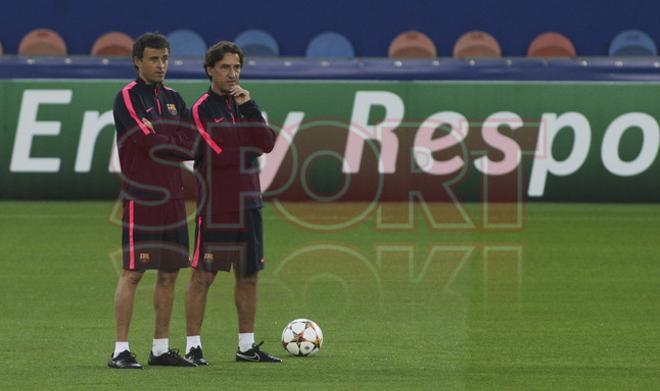 Las imágenes del entrenamiento del FC Barcelona  en París